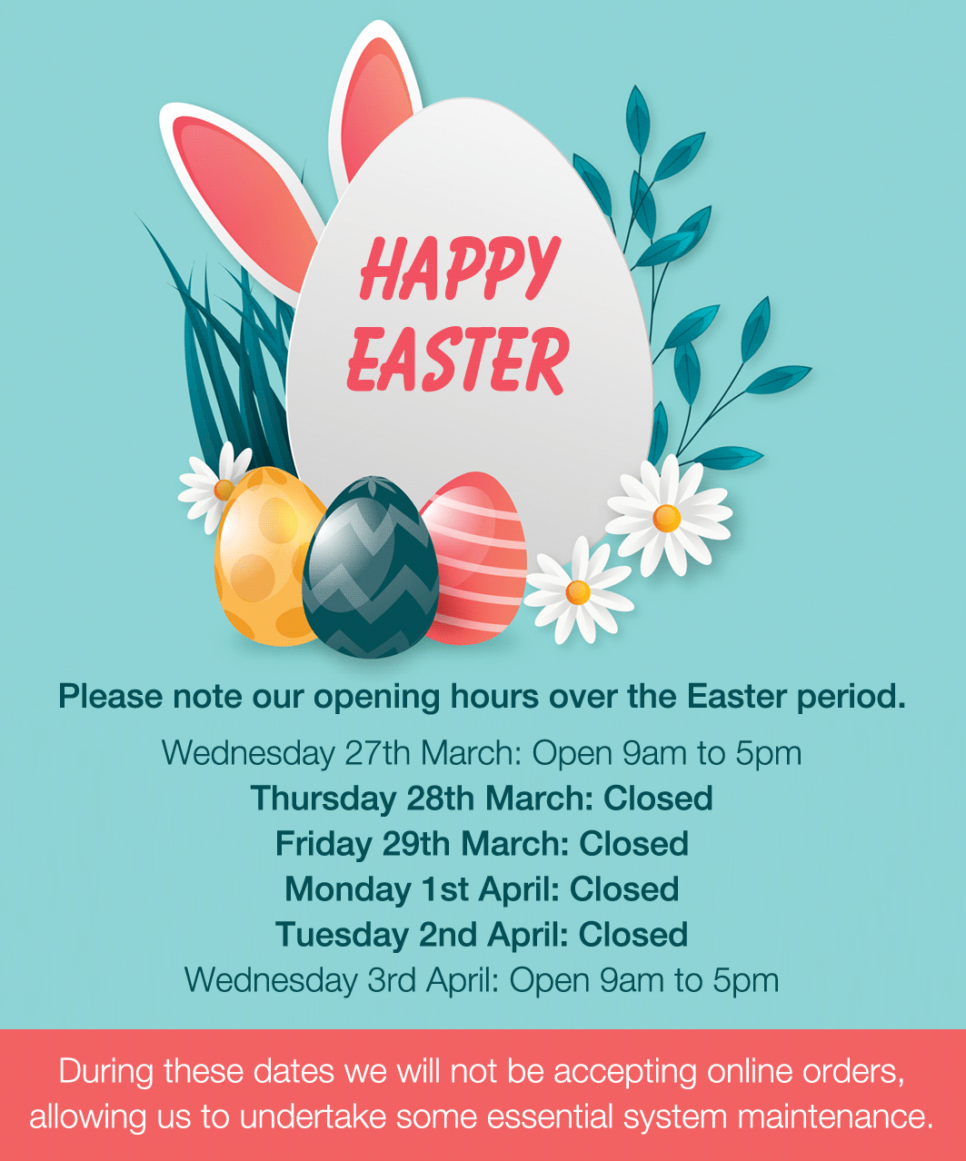 Easter Closure Dates 2024 NCR Pads & NCR Printing Blog NCR Pads Ltd